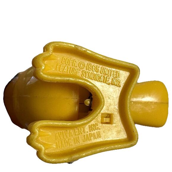 1965 Wind-Up Mini Walker Toy HOPPING WOODSTOCK BIRD Peanuts Vintage - Picture 5 of 5